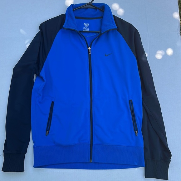Nike Blue and Black Windbreaker Jacket - Picture 1 of 3